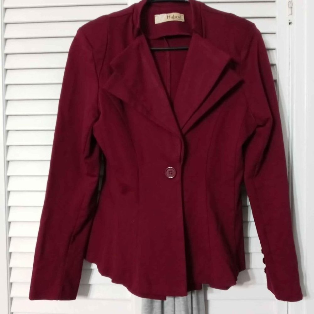 Burgundy blazer size M